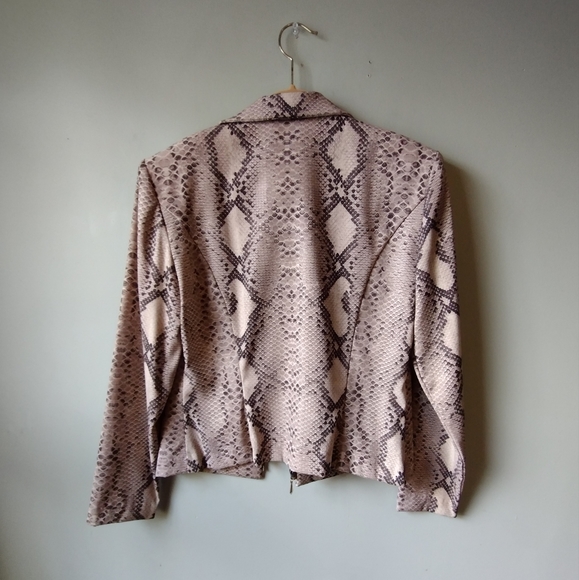 NEW Positive Attitude Snakeskin Style Blazer Jacket - Picture 3 of 3